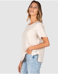 CAMIXA - Teena Linen T-shirt Top