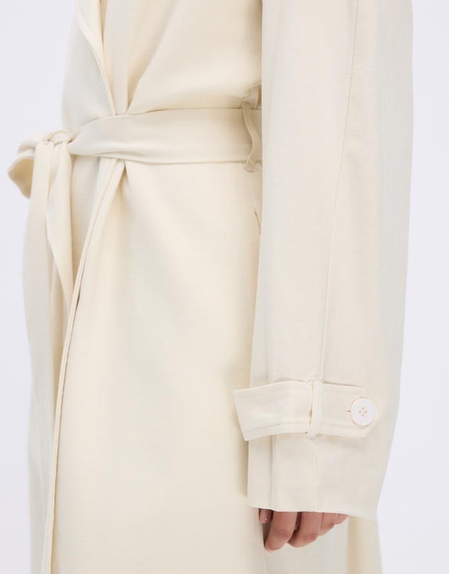 Minima Esenciales - Isra Cotton Twill Trench Coat