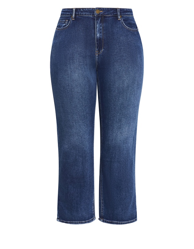 City Chic - Plus size Harley Fit Heidi Ankle Grazer Jean - mid wash