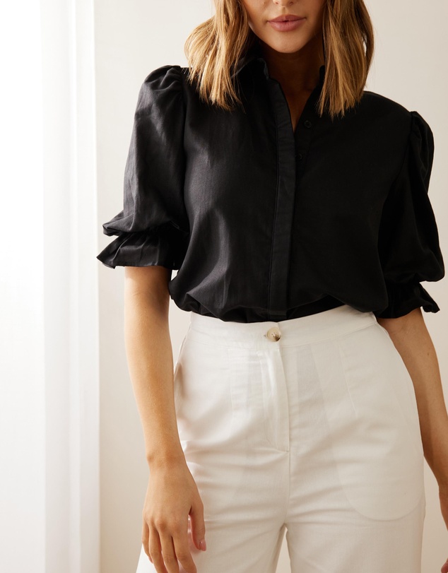 Atmos&Here - Dahlia Linen Blend Blouse