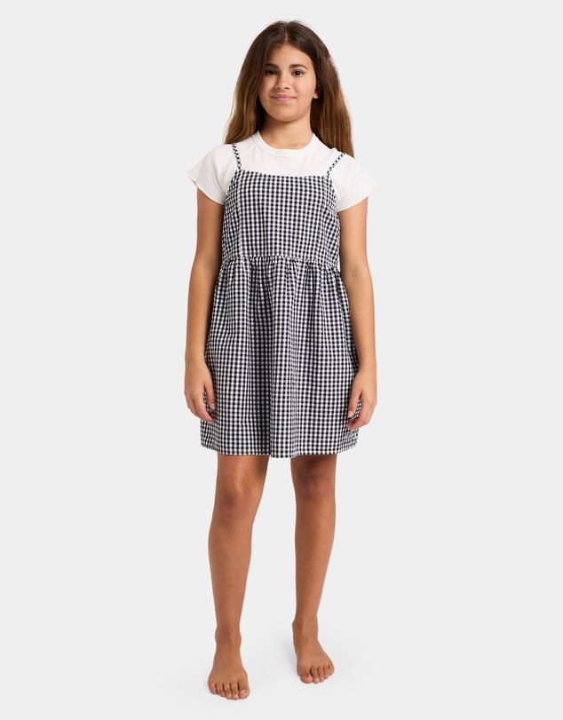 Billabong Kids - Girls 6 to 16 Gingham Crush Mini Dress