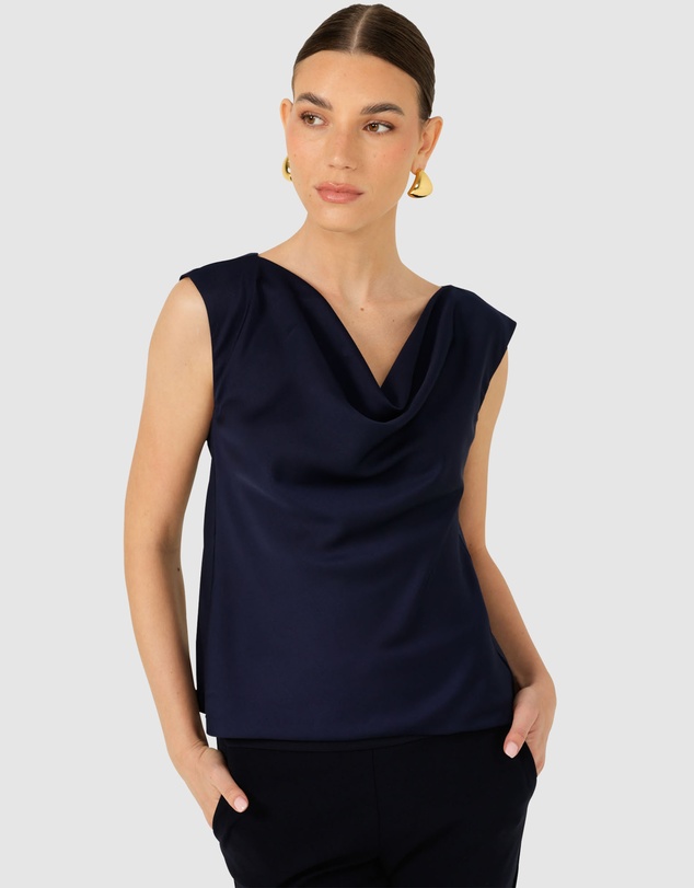 SACHA DRAKE - Luxe Cowl Bias Top