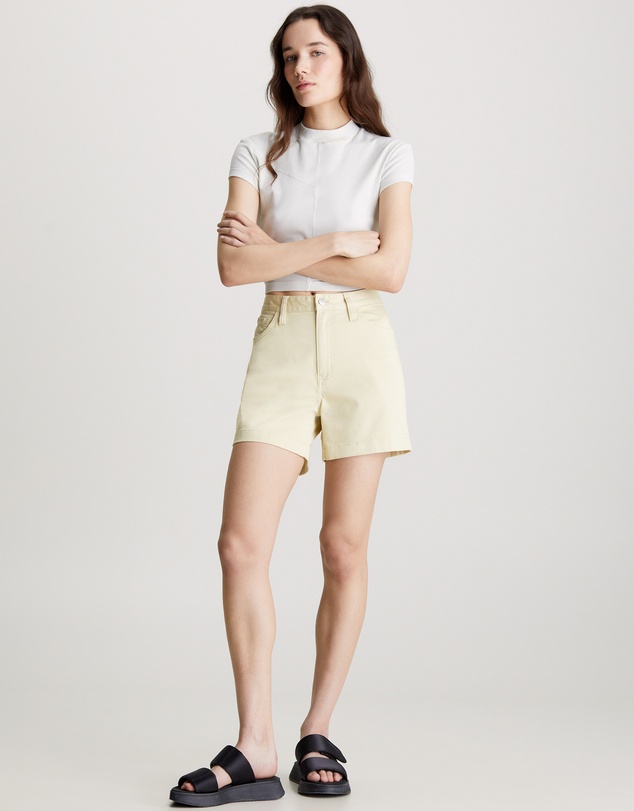 Calvin Klein Jeans - Cotton Twill Mom Shorts