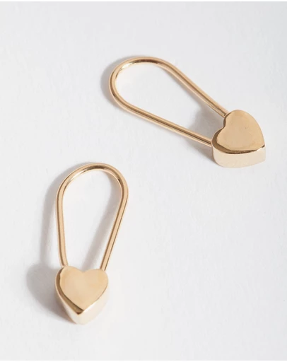 Lovisa - Gold Plated Sterling Silver Heart Locket Earring