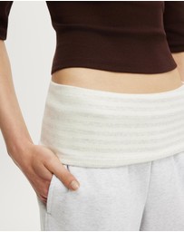 Cotton On - Fold Over Waistband Sweatpant