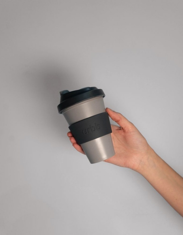 porter green - urbb | biodegradable bamboo coffee cup