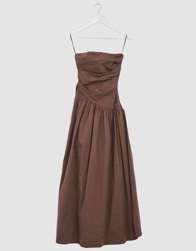 Revibe - Repaired AERE Kiera Strapless Midi Dress - AU 6