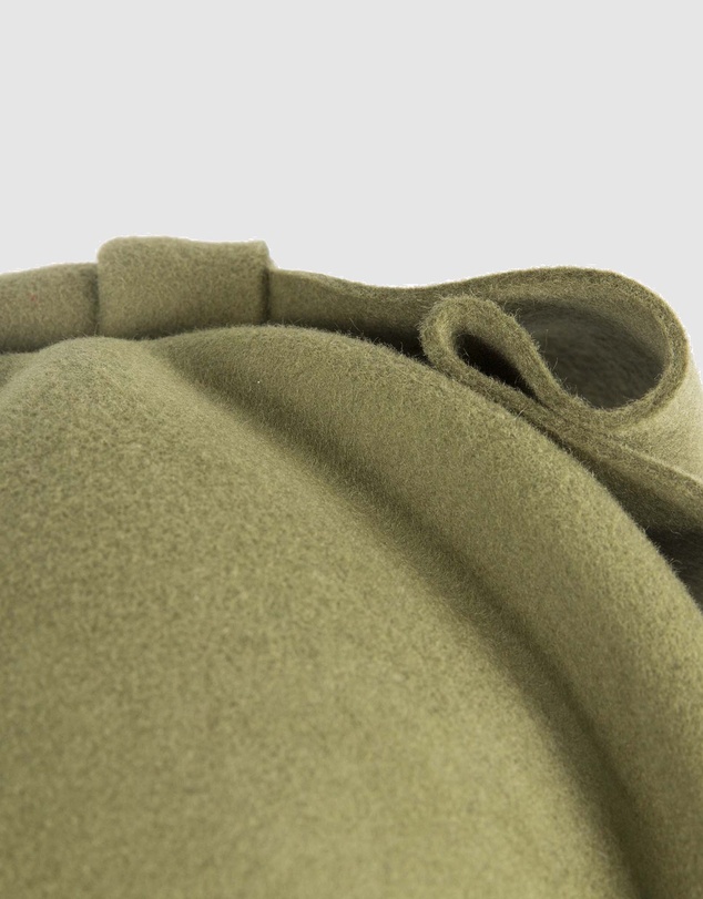 Max Alexander - Felt Olive Pillbox Hat