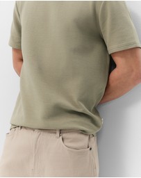 UNISON - Horizontal Rib T Shirt