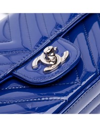 Pre-Loved by Azura Reborn - Pre-Loved chanel Mini Chevron Flap Patent Leather Bag