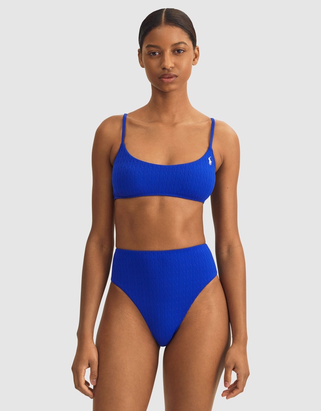 Polo Ralph Lauren - Cable Jacquard Kennedy Scooped Bikini Top