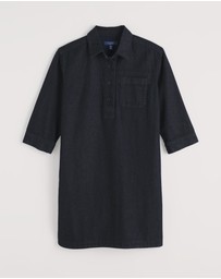 Seasalt - Seasalt Cornwall Navy Guidebook Denim Shirt Dress