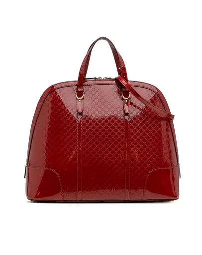 Pre-Loved by Azura Reborn - Pre-Loved Large Microguccissima Patent Nice Dome Top Handle Bag