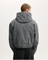 Cotton On - Cropped Hooded Bomber