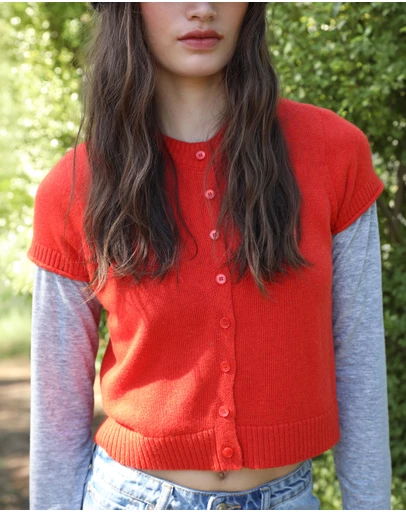 AERE - Abi Cotton Cashmere Blend Cardigan