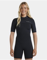 Roxy - Womens 2mm Swell natural Back Zip Springsuit