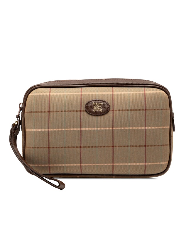 Pre-Loved by Azura Reborn - Pre-Loved Vintage Check Canvas Clutch