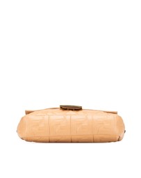 Pre-Loved by Azura Reborn - Pre-Loved fendi Embossed Leather Shoulder Bag with Adjustable Strap and Metal Hardware