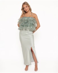 Petal & Pup - Viviana Fitted Column Skirt - Mint Green