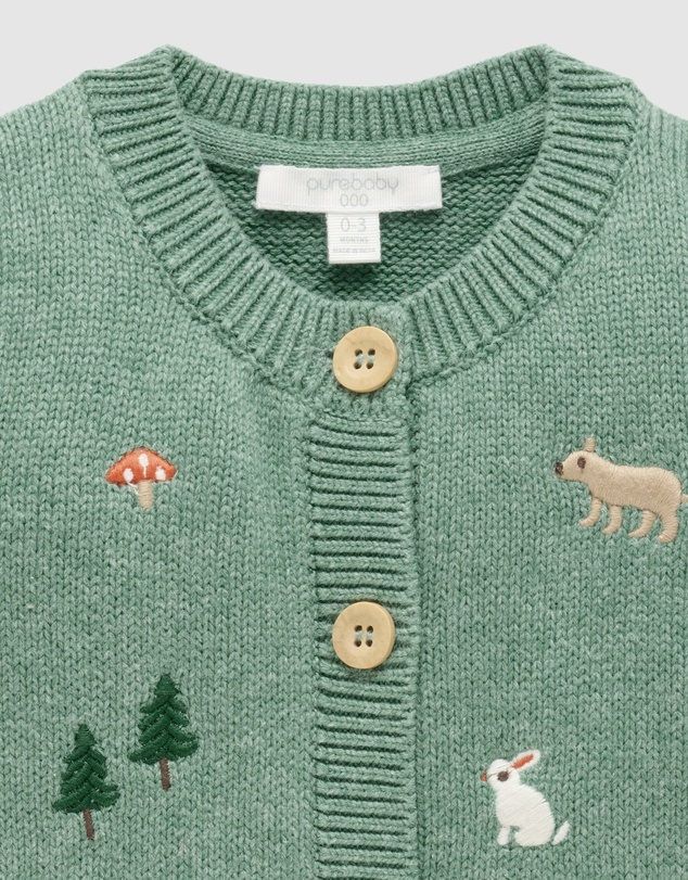 Purebaby - Woodland Cardigan -Kids-Babies