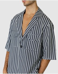 Justin Cassin - Mulholland Print Short Sleeve Shirt