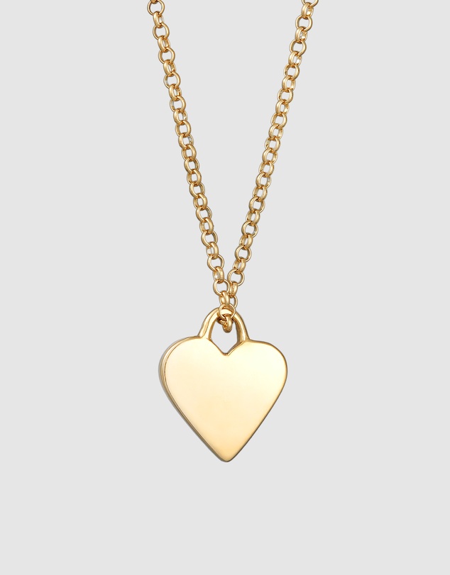 Elli Jewelry - Filigree Heart Pendant Necklace in Gold-Plated 925 Silver