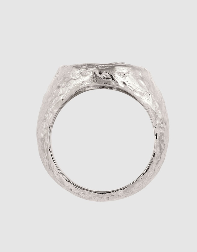 Haze & Glory - ICONIC EXCLUSIVE - Ring Signet Dazzling Topaz - Silver