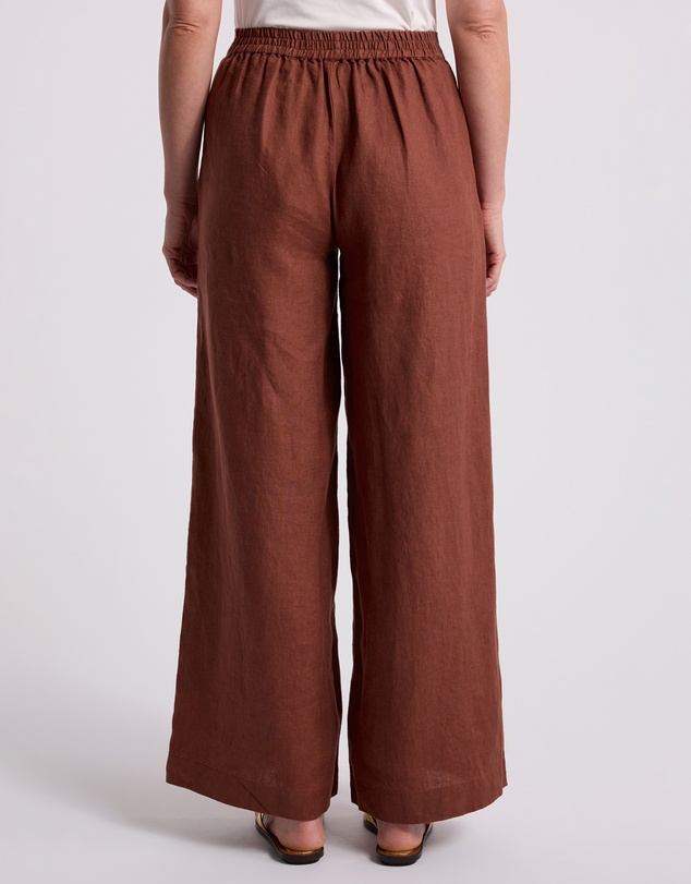 David Lawrence - Prue Wide Leg Linen Pants