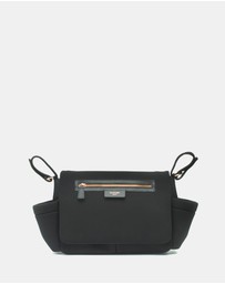Storksak - Stroller Organiser Luxe Black & Rose Gold