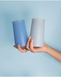 porter green - stegg | silicone unbreakable highball glasses