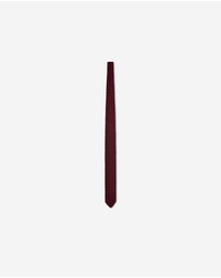 Calibre - Zig Zag Silk Knitted Tie Wine
