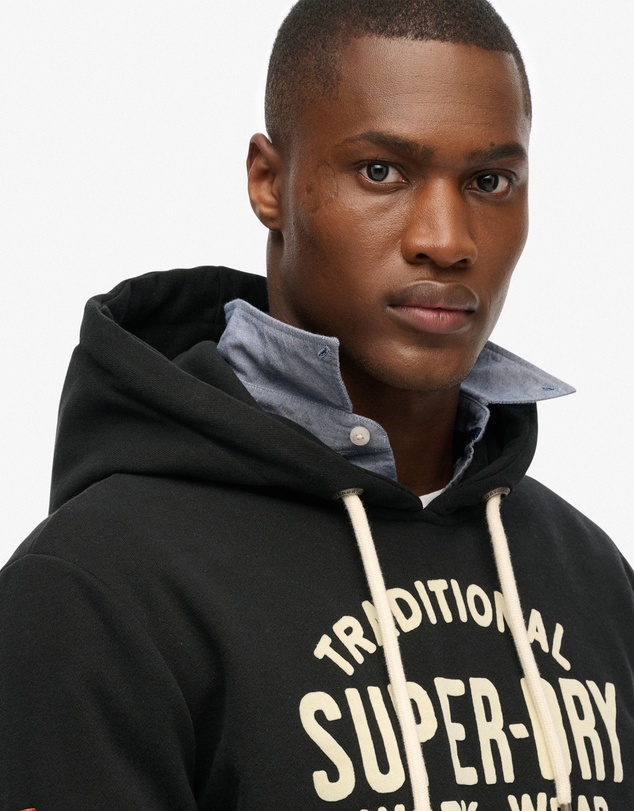 Superdry - Workwear Flock Graphic Hoodie