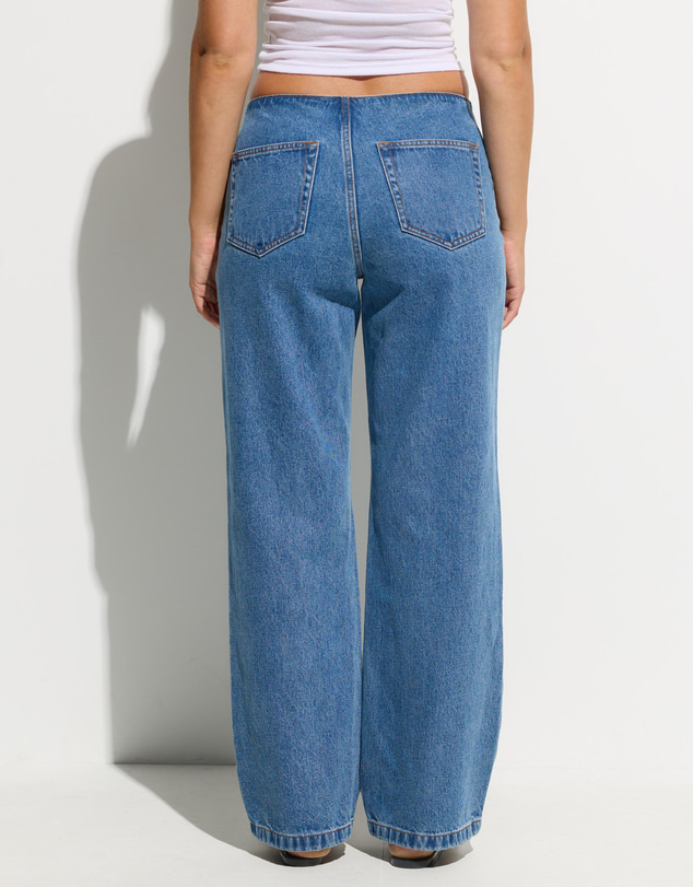 Dazie - Lakewood Low Rise No Waistband Adjustable Jeans