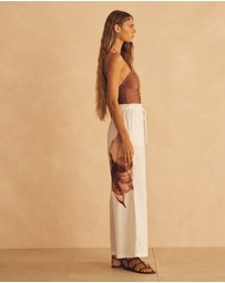 AUR OCEA - Gathered Wide Leg Pants