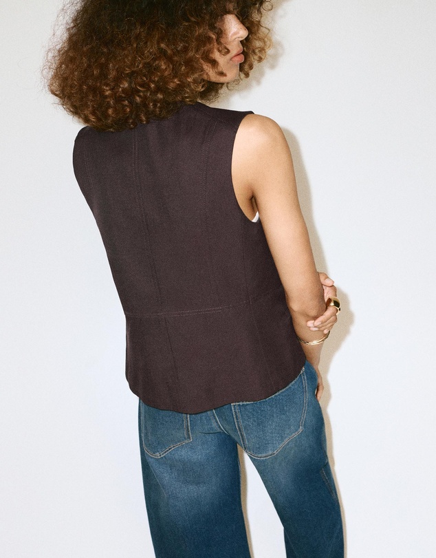 M.N.G - Lyocell Buttoned Vest