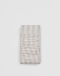Country Road - Brae Australian Cotton Stripe Queen Fitted Sheet