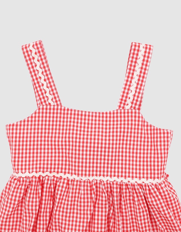 Bebe by Minihaha - Festive Gingham Dress - Babies-Kids