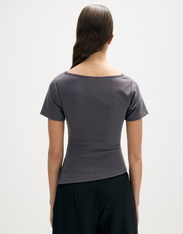 Minima Esenciales - Eliana Draped T-Shirt