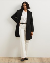 Atmos&Here - Dune Wool Blend Shawl Collar Coat
