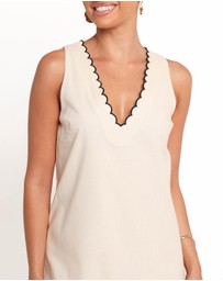Petal & Pup - Thalia Mini Dress - Cream/Black