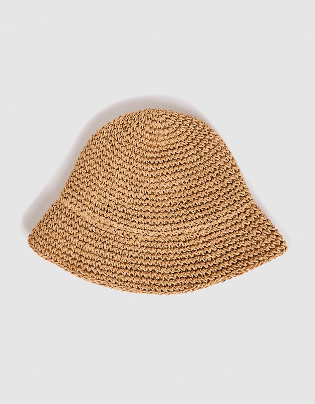 Subtitled - East Straw Bucket Hat