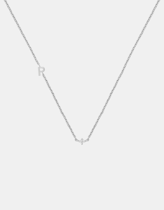 YCL  - Petite Initial Necklace P - Sterling Silver