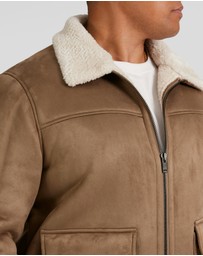 Johnny Bigg - Val Sherpa Suede Jacket