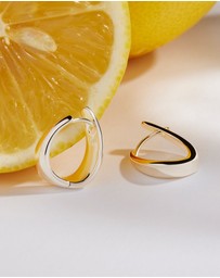 Najo - The Plunge Silver Earrings