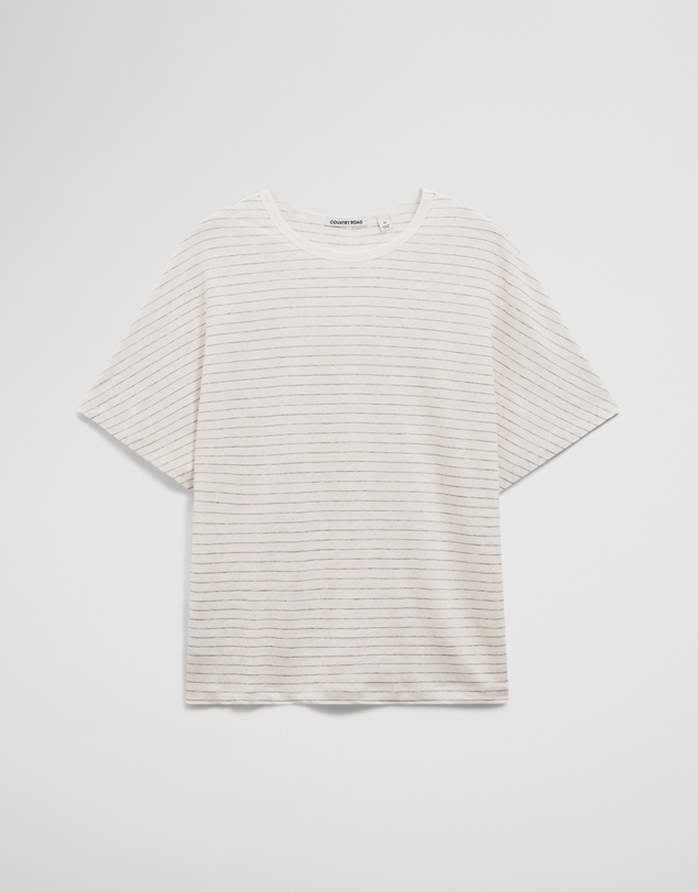 Country Road - Stripe Linen Dolman T-shirt