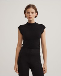 Witchery - High Neck Knit T-shirt