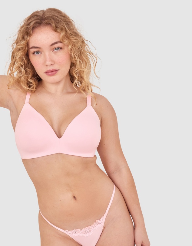 Bras N Things - NKD Lightly Lined Wirefree Bra - Pink