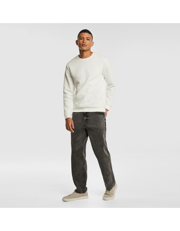 yd. - Tech Crew Neck Textured Sweatshirt