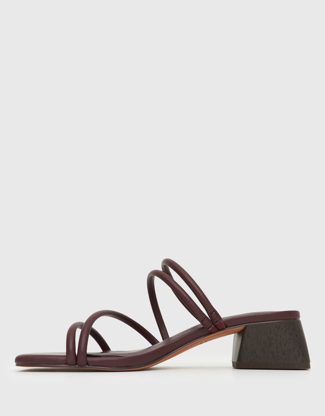 Betts - Hallie Low Wooden Block Heel Mules