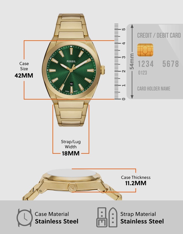 Fossil - Everett Gold Tone Analogue Watch